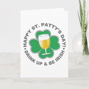St. Patrick's Day anpassningsbar-hälsningskort Kort