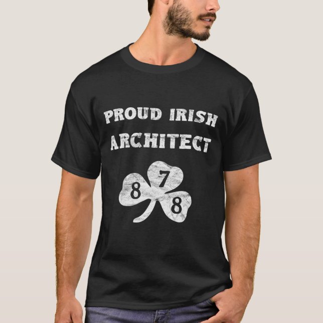 St patricks day Architect Pittsburgh 878 T Shirt (Framsida)