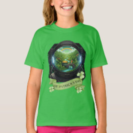 St Patricks Day Astronaut Lucky Tee