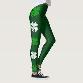 St patricks day av grönt med söta schaktpinnar leggings