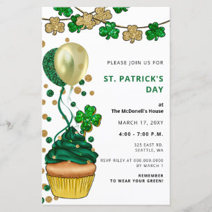 St patricks day av Shamrock- för budgetGrönt