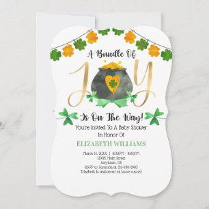 St. Patrick's Day Baby Shower Inbjudningar