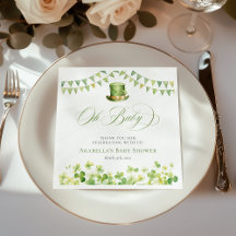 St. Patrick's Day Baby Shower Irländsk Shamrock