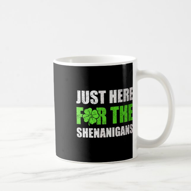 St Patricks Day Bara Här För Buset Mäns Kaffemugg (Höger)