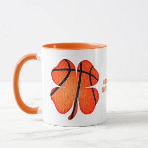 St patrick's day Basketball 4 Löv Shamrock Mugg