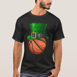 St patrick's day Basketball Leprechaun Shamrock T Shirt