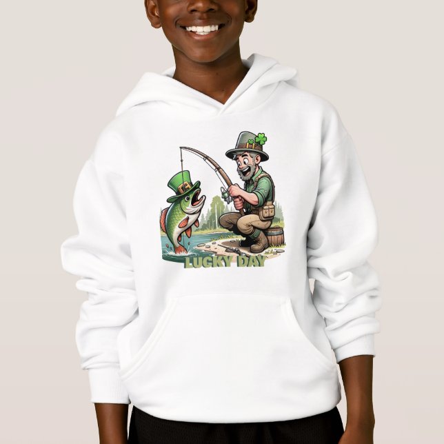 St. Patricks Day Bassfiske T Shirt (Framsida)