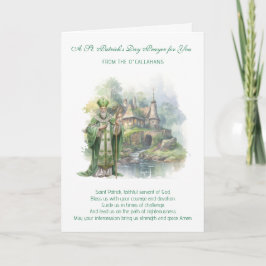 St. Patrick's Day be and välsignelse Kort