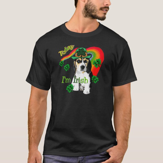 St. Patrick's Day Beagle T-shirt (Framsida)