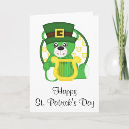 St. Patrick's Day Bear Kort