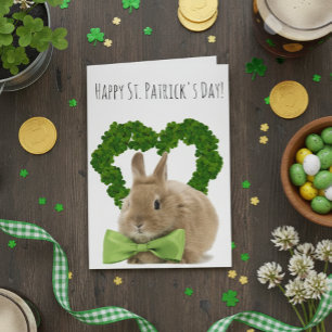 St. Patrick's Day Bebis Kanin Kort