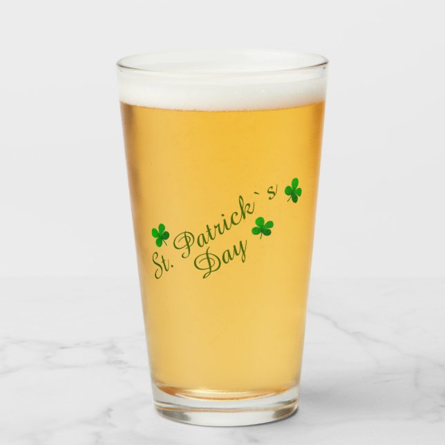 St Patrick's day Beer Glaskopp (Framsida fylld)