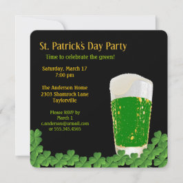St. Patrick's Day Beer-inbjudan Inbjudningar