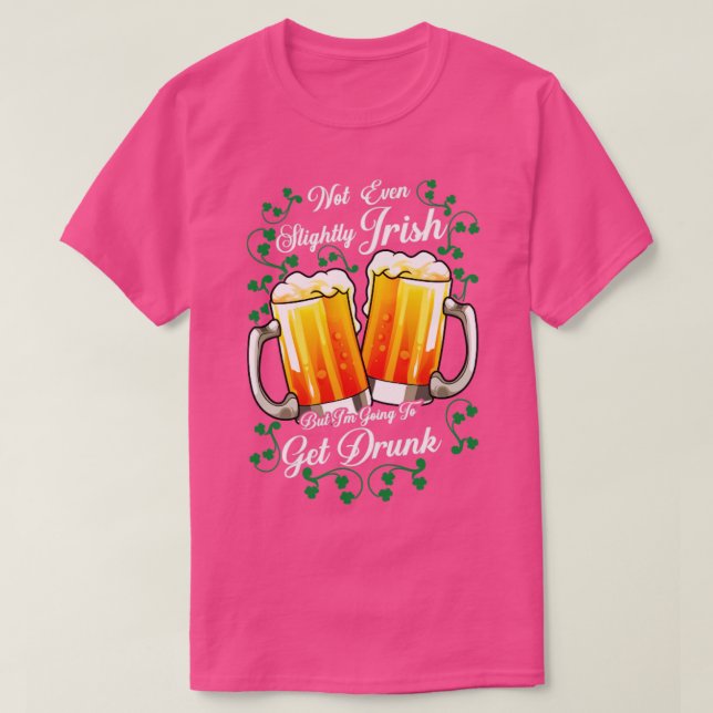 St patricks day Beer Irish Drinking Team T Shirt (Design framsida)