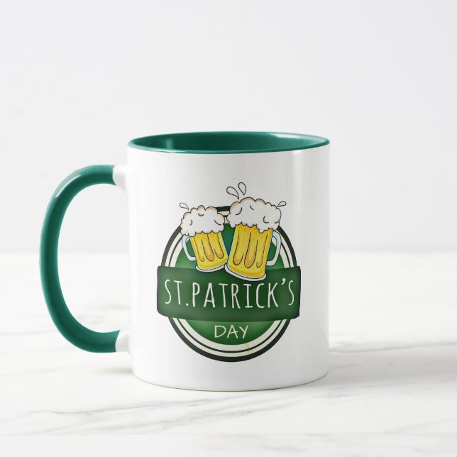 St. Patrick's Day, Beer Mugg, Irish Grönt Mugg (Vänster)