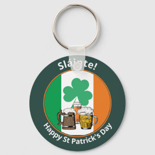 St patricks day Beer Nyckelring