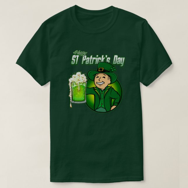 St Patrick's Day Beer T-Shirt (Design framsida)