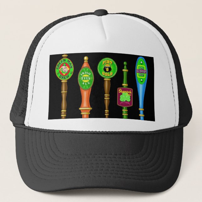 St. Patrick's Day Beer Taps Truckerkeps (Framsida)