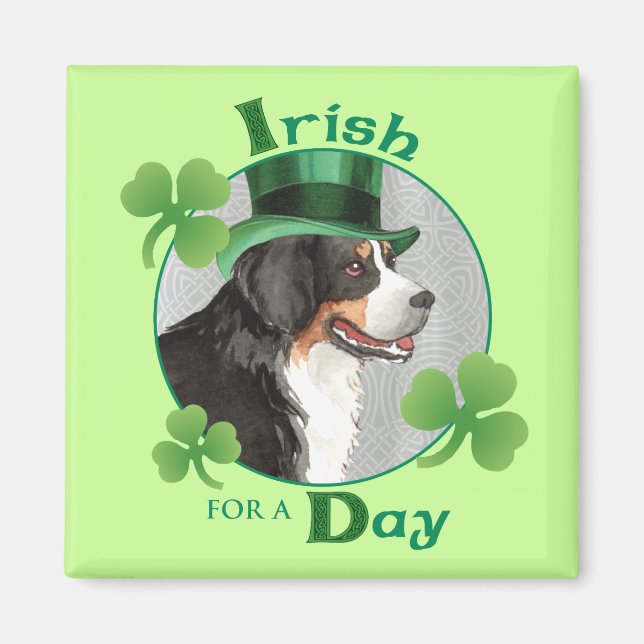 St. Patrick's Day Berner Magnet (Framsidan)