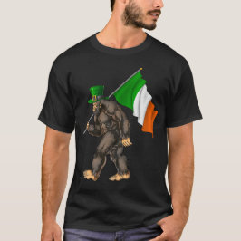 St. Patrick's Day Bigfoot Ireland Flagga T Shirt