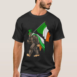 St. Patrick's Day Bigfoot Ireland Flagga T Shirt
