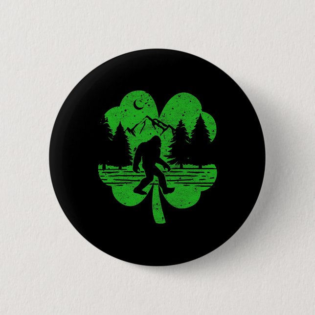St patricks day Bigfoot Irish Sasquatch Saint Padd Knapp (Framsida)