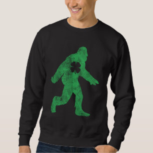 St patricks day Bigfoot Sasquatch Saint Paddys Iri Lång Ärmad Tröja