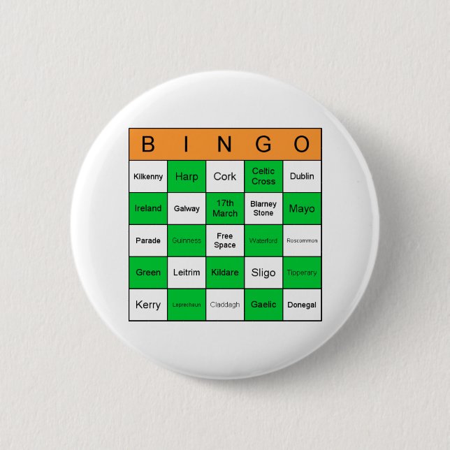 St patricks day Bingo Knapp (Framsida)