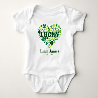 St. Patrick's Day Birthday Lucky Heart-eget namn T Shirt