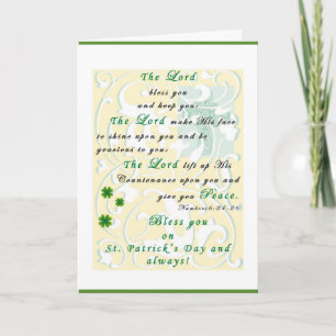St. Patrick's Day Blating Greeting Card Kort