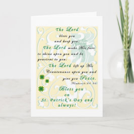 St. Patrick's Day Blating Greeting Card Kort