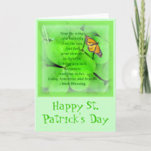 St. Patrick's Day Blessing Card