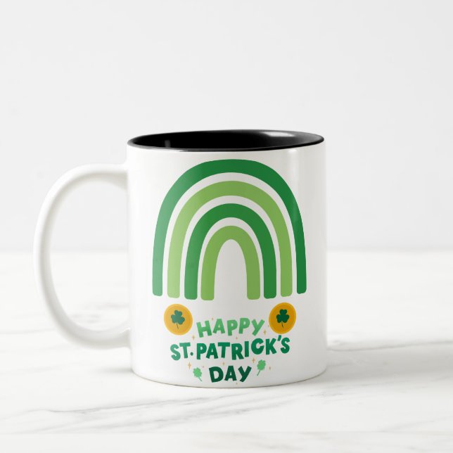 St. Patrick's Day Blessing Mug Två-Tonad Mugg (Vänster)