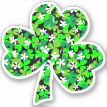 St patrick's day Blommigt Shamrock