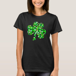 St patrick's day Blommigt Shamrock T-Shirt