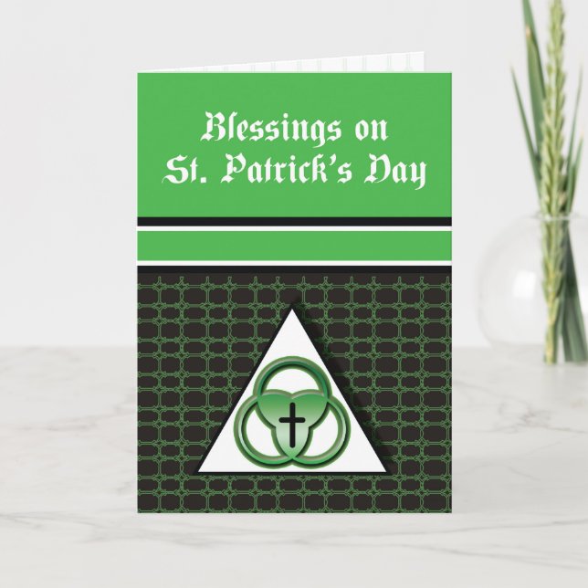 St. Patrick's Day Bluting, Heliga Trinity, Grönt Kort (Framsida)