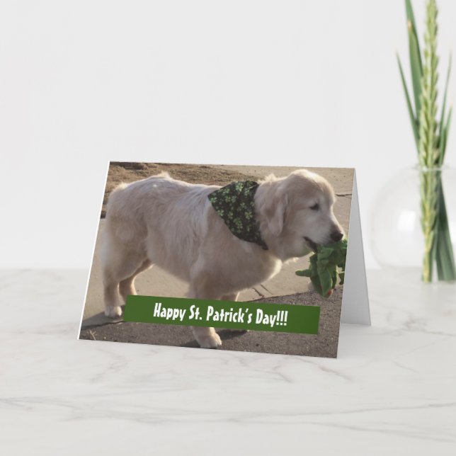 St. Patrick's Day Bluting Kort (Framsida)