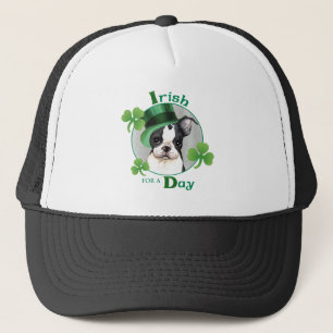 St. Patrick's Day Boston Terrier Truckerkeps