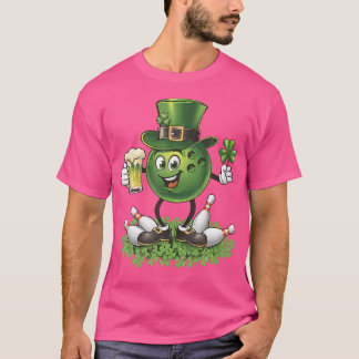 St patrick's day Bowling Drinking Beer Älskare Pla T Shirt