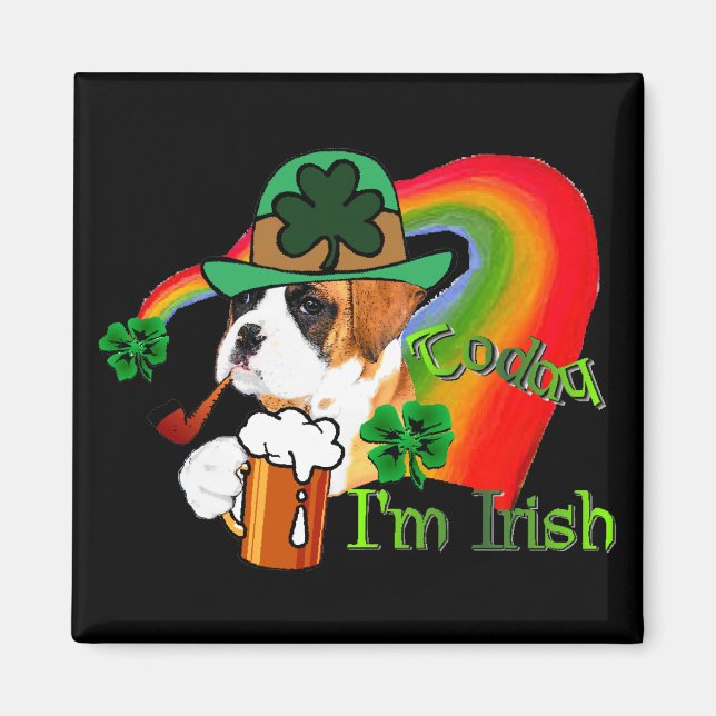 St. Patricks Day Boxer Magnet (Framsidan)