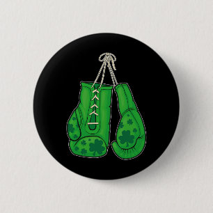 St patricks day Boxing Glove Grönt Lucky Shamrock Knapp