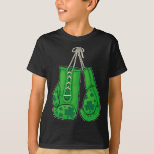 St patricks day Boxing Glove Grönt Lucky Shamrock T Shirt