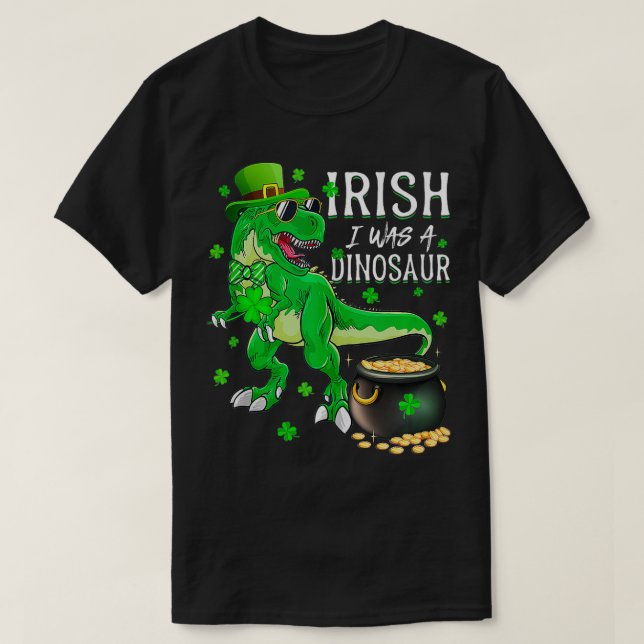 St patricks day Boys Kids Manar Irish Jag var en D T Shirt (Design framsida)