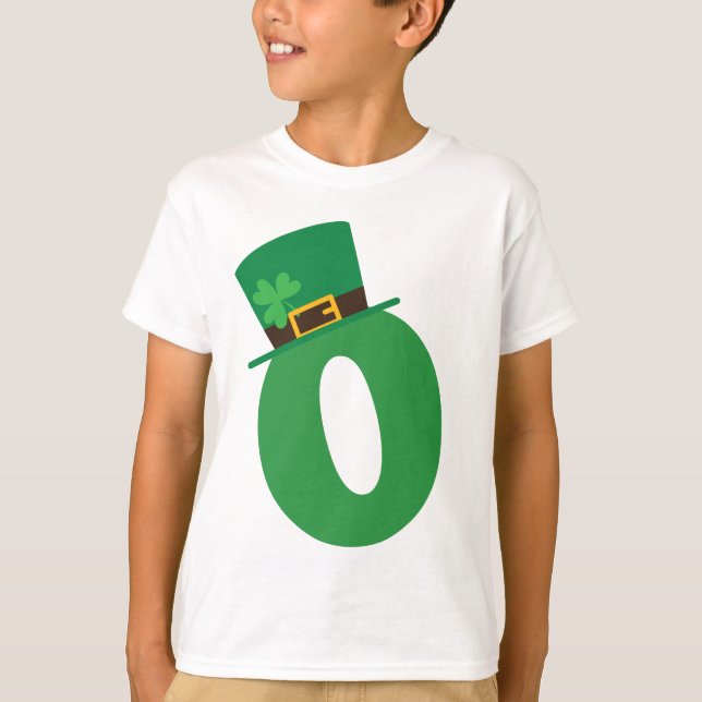 St patricks day Brev O Alphabet T Shirt (Framsida)