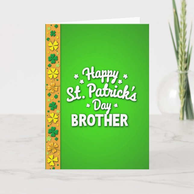 St Patricks Day Bror Kort (Framsida)