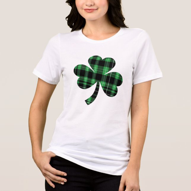 St. Patrick's Day - Buffalo Play Shamrock T Shirt (Framsida)