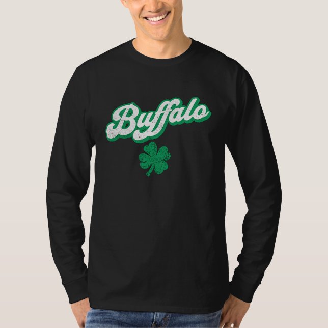 St Patrick's Day Buffalo T Shirt (Framsida)