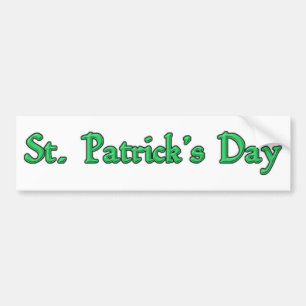 St. Patrick's Day Bumper Sticker Bildekal