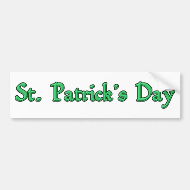 St. Patrick's Day Bumper Sticker Bildekal (Framsidan)