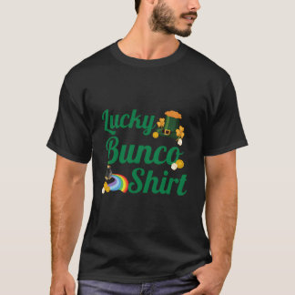St Patricks Day Bunco Lucky Bunco Tärningar T Shirt